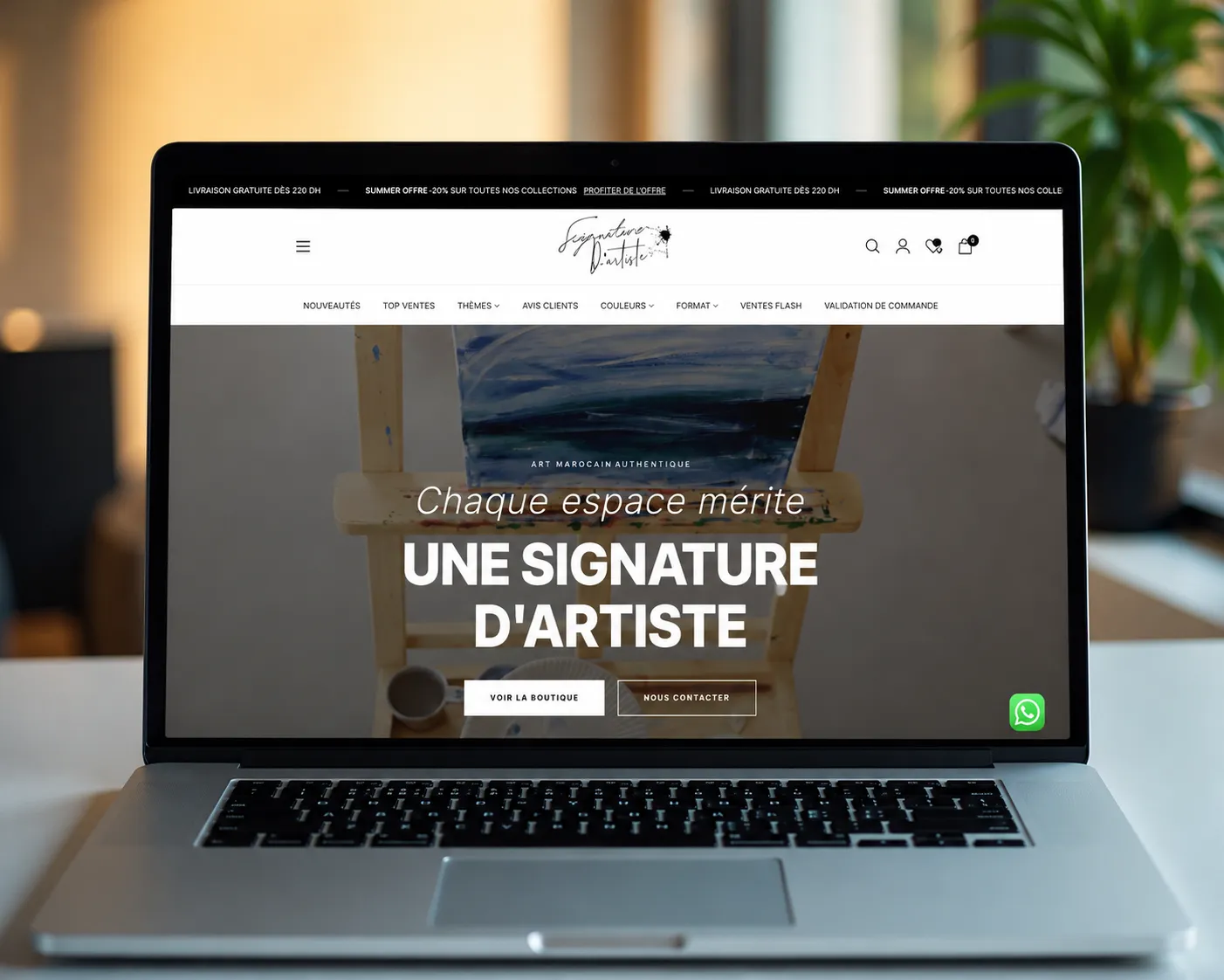 Projet e-commerce réalisé par SpaceWeb