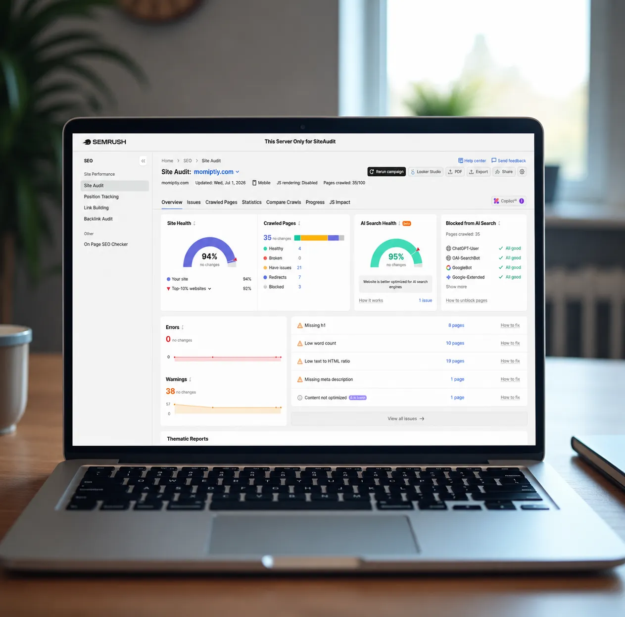 Projet SEO réalisé par SpaceWeb