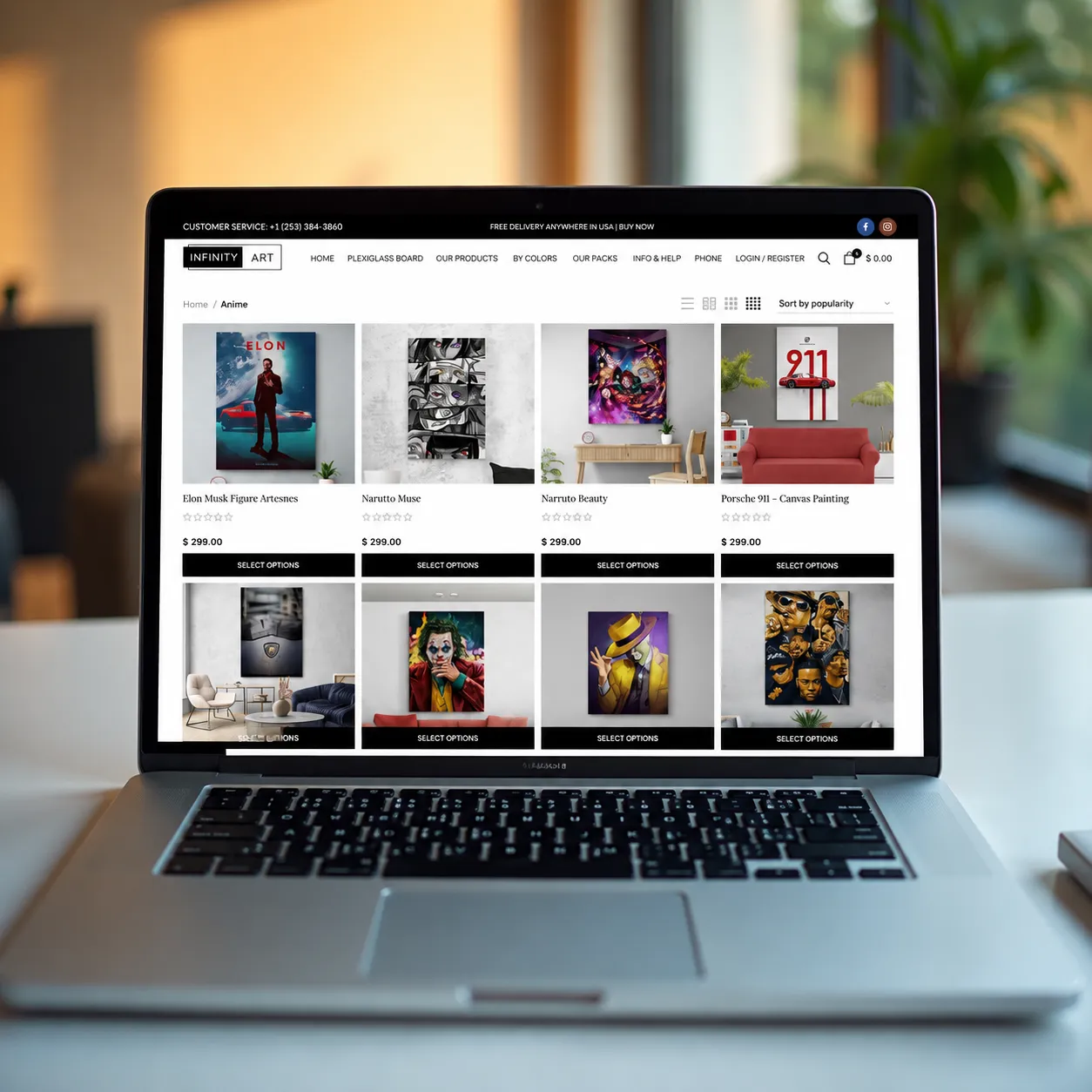 Projet e-commerce réalisé par SpaceWeb