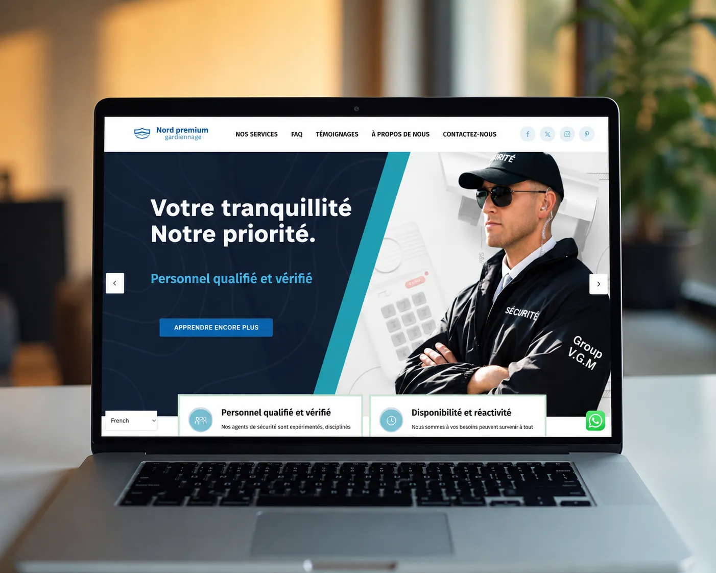 Site WordPress réalisé par SpaceWeb