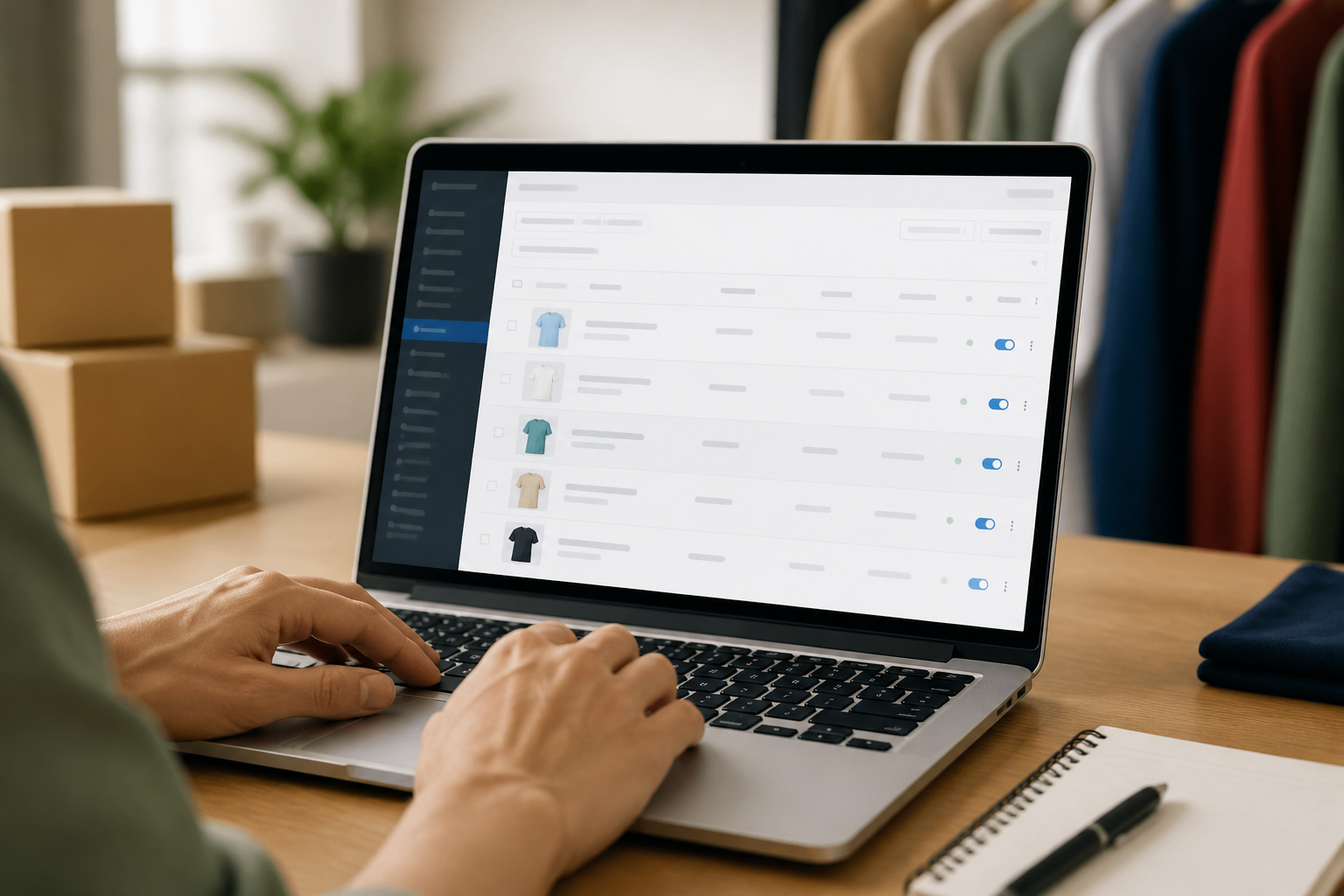 Gestion de fiches produits sur l'interface d'une boutique en ligne WooCommerce