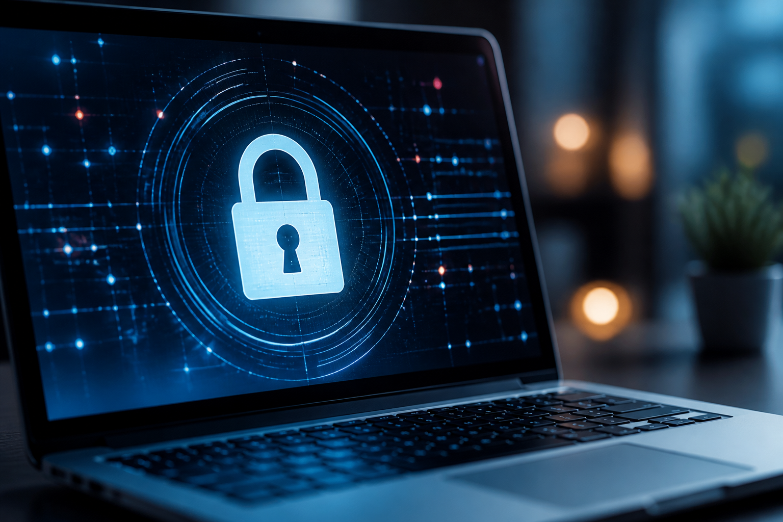 Cadenas numérique symbolisant la sécurisation d'un site WordPress contre le piratage